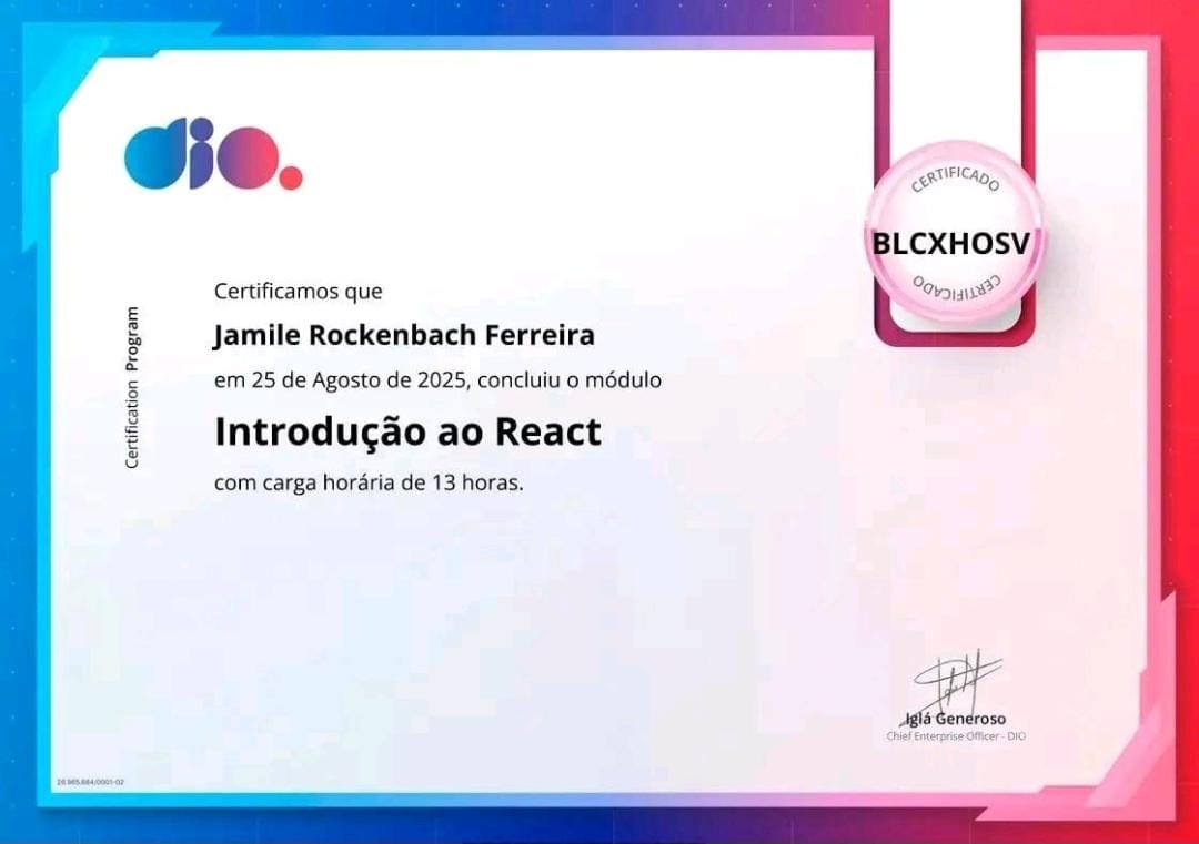 Certificado React